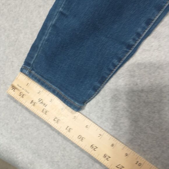 LUCKY BRAND JEANS AVA CROP SZ 6/28 MID RISE COTTON BLEND BLUE WITH GREAT WASH. - Picture 6 of 9